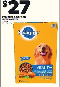 Loblaws PEDIGREE DOG FOOD, 7/8KG offer