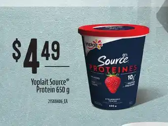 Loblaws YOPLAIT SOURCE PROTEIN, 650 G offer