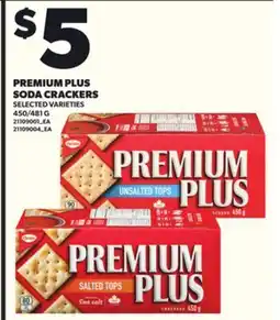 Loblaws PREMIUM PLUS SODA CRACKERS 450/481G offer