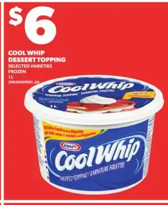 Loblaws COOL WHIP DESSERT TOPPING 1L offer