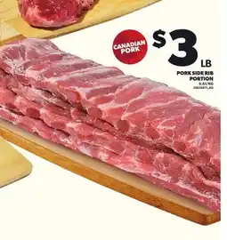 Loblaws PORK SIDE RIB PORTION offer