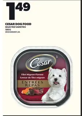 Loblaws CESAR DOG FOOD 100G offer