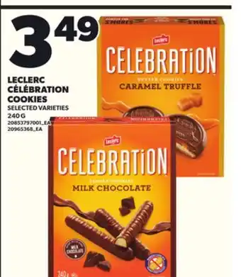 Loblaws LECLERC CÉLÉBRATION COOKIES 240G offer