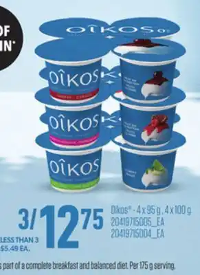 Loblaws OIKOS , 4 X 95 G , 4 X 100 G offer