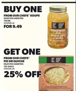 Loblaws FROM OUR CHEFS SOUPS 700ML offer