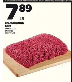 Loblaws LEAN GROUND BEEF offer