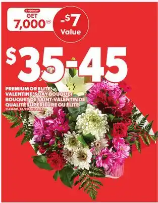 Independent Grocer PREMIUM OR ELITE VALENTINE'S DAY BOUQUET offer