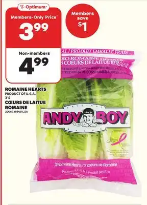 Independent Grocer ROMAINE HEARTS offer