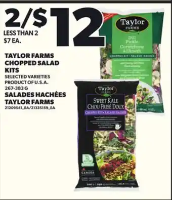 Independent Grocer TAYLOR FARMS CHOPPED SALAD KITS offer