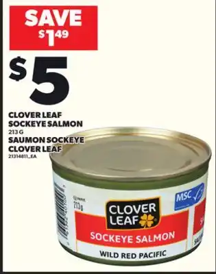 Independent Grocer CLOVER LEAF SOCKEYE SALMON offer