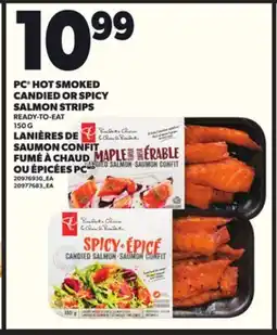 Independent Grocer PC HOT SMOKED CANDIED OR SPICY SALMON STRIPS offer