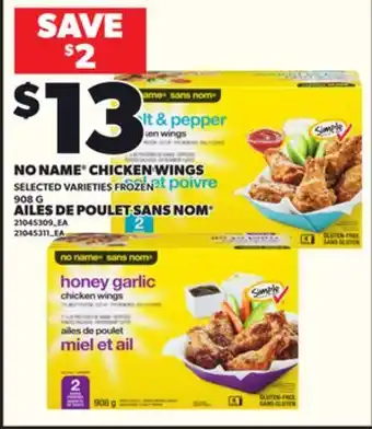 Independent Grocer NO NAME CHICKEN WINGS offer