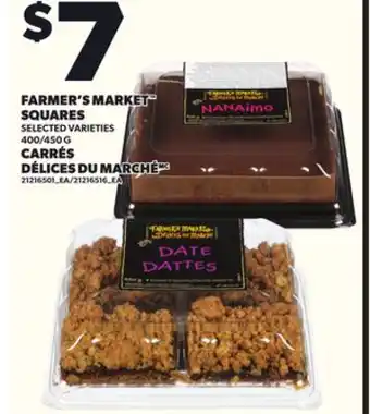 Independent Grocer FARMER'S MARKET SQUARES offer