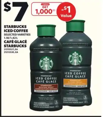 Independent Grocer STARBUCKS ICED COFFEE, 1.18/1.42 L offer