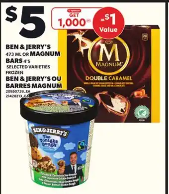 Independent Grocer BEN & JERRY'S OU BARRES MAGNUM offer