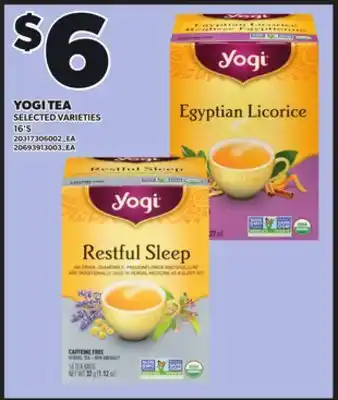 Loblaws YOGI TEA 16'S offer