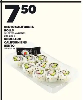 Independent Grocer BENTO CALIFORNIA ROLLS offer