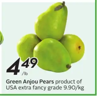 Sobeys Green Anjou Pears offer