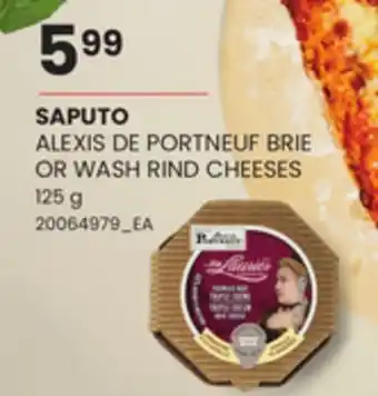 Loblaws ALEXIS DE PORTNEUF BRIE OR WASH RIND CHEESES, 125 g offer