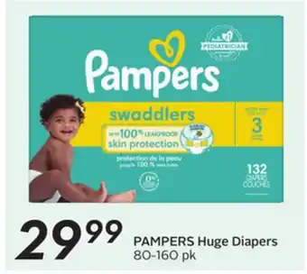 Sobeys PAMPERS Huge Diapers offer