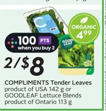 Sobeys COMPLIMENTS Tender Leaves offer