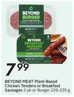 Sobeys BEYOND MEAT Plant-Based Chicken Tenders or Breakfast Sausages offer