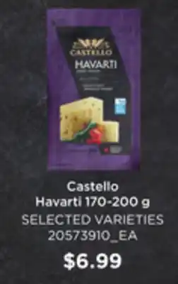 Loblaws CASTELLO HAVARTI, 170-200G offer