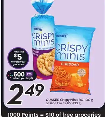 Sobeys QUAKER Crispy Minis offer