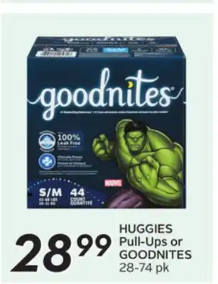 Sobeys HUGGIES Pull-Ups or GOODNITES offer