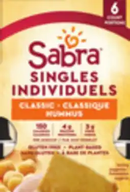 Loblaws SABRA CLASSIC HUMMUS SINGLES, 6x57 g offer