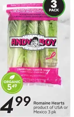 Sobeys Romaine Hearts offer