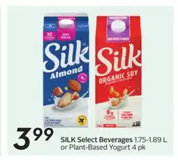 Sobeys SILK Select Beverages offer