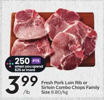 Sobeys Fresh Pork Loin Rib or Sirloin Combo Chops offer