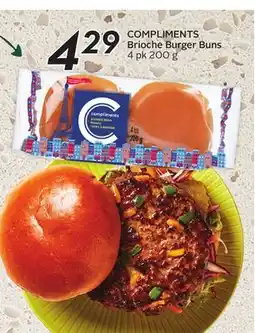 Sobeys COMPLIMENTS Brioche Burger Buns offer