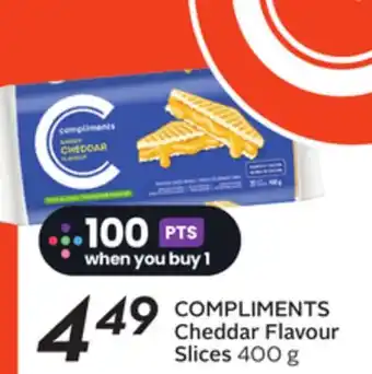 Sobeys COMPLIMENTS Cheddar Flavour Slices offer