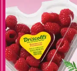 Sobeys Raspberries Heart Shape Clamshell offer