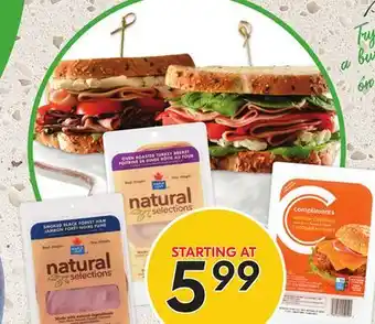 Sobeys MAPLE LEAF Natural Selections Sliced Meats offer