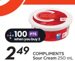 Sobeys COMPLIMENTS Sour Cream offer