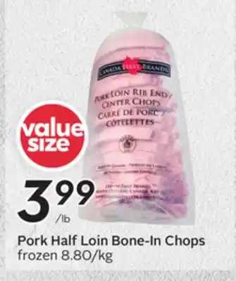 Sobeys Pork Half Loin Bone-In Chops offer