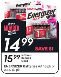 Sobeys ENERGIZER Batteries AA offer