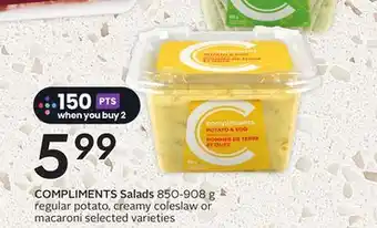 Sobeys COMPLIMENTS Salads offer