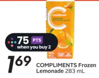 Sobeys COMPLIMENTS Frozen Lemonade offer