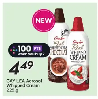 Sobeys GAY LEA Aerosol Whipped Cream offer