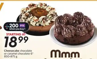 Sobeys Cheesecake chocolate offer