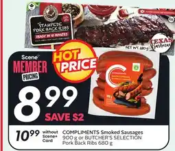 Sobeys COMPLIMENTS Smoked Sausages offer