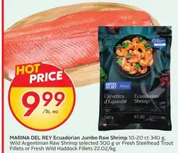 Sobeys MARINA DEL REY Ecuadorian Jumbo Raw Shrimp offer