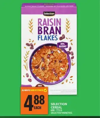 Food Basics SELECTION CEREAL offer