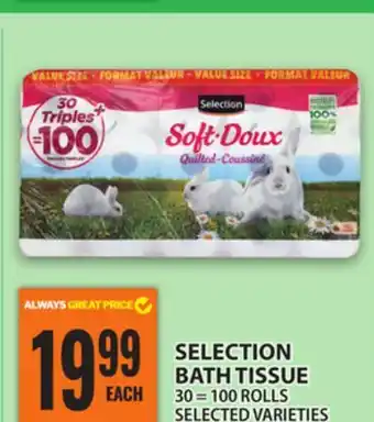 Food Basics SELECTION BATH TISSUE offer