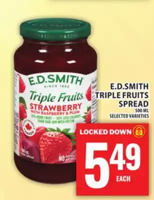 Food Basics E.D.SMITH TRIPLE FRUITS SPREAD offer