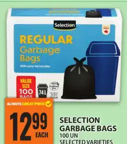 Food Basics SELECTION GARBAGE BAGS offer